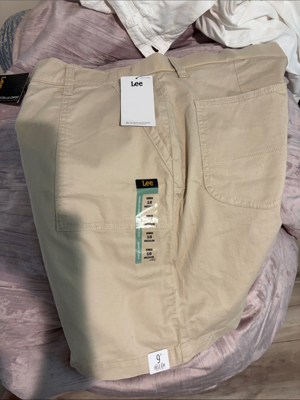 Lee womens Khaki/Tan Chino Shorts - Light Beige